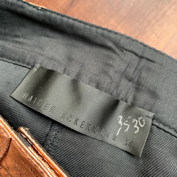 Haider Ackermann Roger Rose leather trouser - Picture 5 of 16